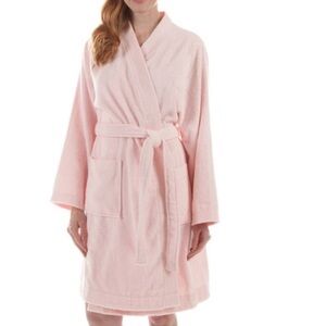 UGG Lorie Terry Robe Women’s Soft Seashell Pink Belted Shawl Size XL/XXL NWT